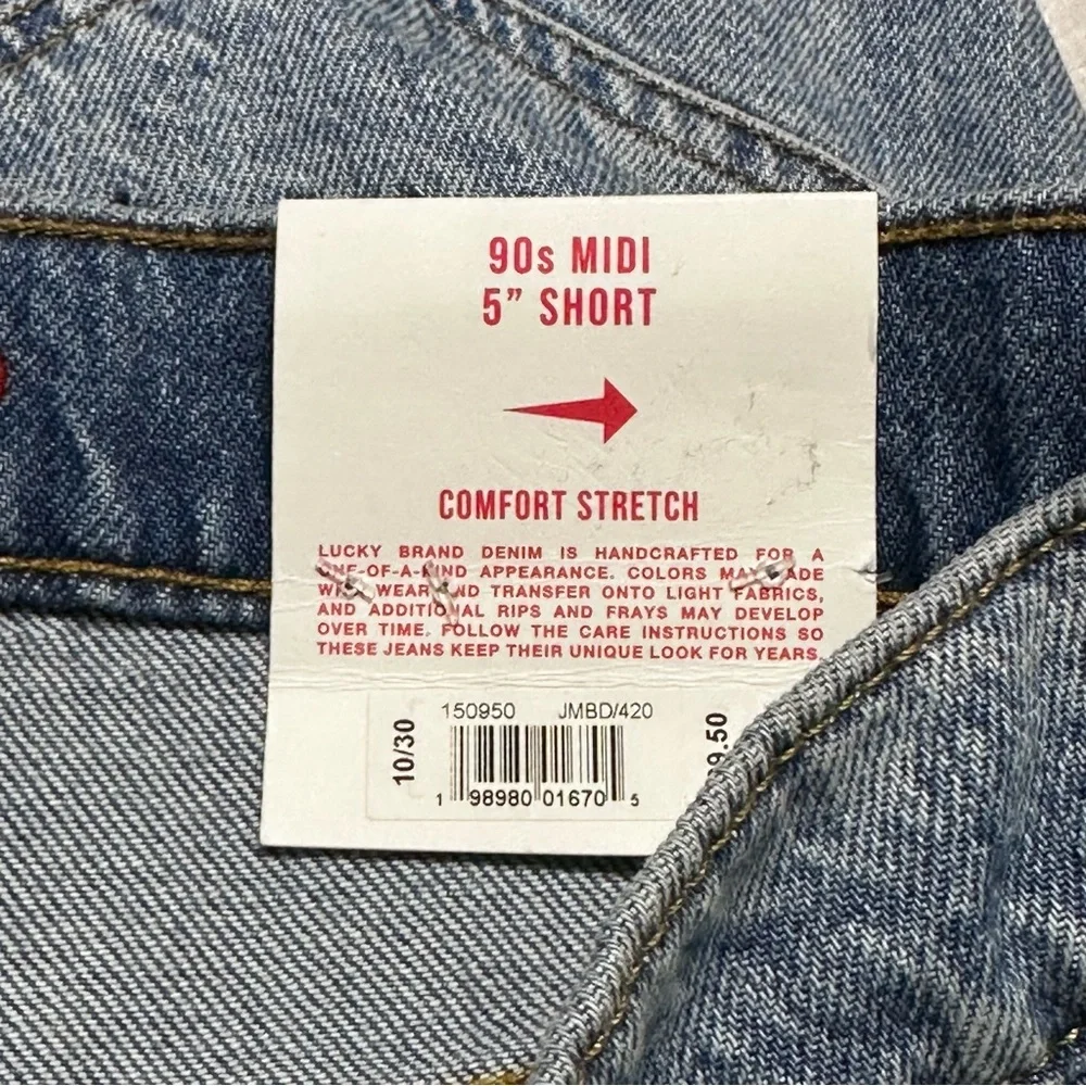 Grateful Dead x Lucky Brand NEW Women’s 90s Midi Jean Shorts Embroidered Rock - Picture 12 of 12